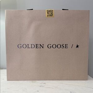 Golden Goose Tan Shopping Bag